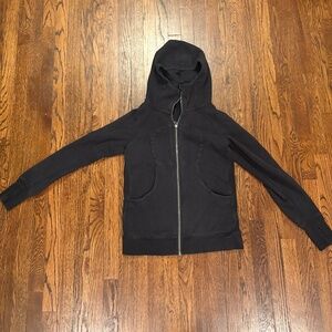 Lululemon Size 10 Black Zip Up Hoodie